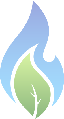 iroquois gas flame & leaf